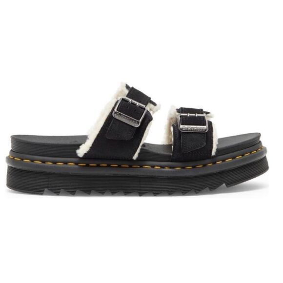 Dr. Martens | Myles Faux Fur Platform Sandals - Picture 3 of 10